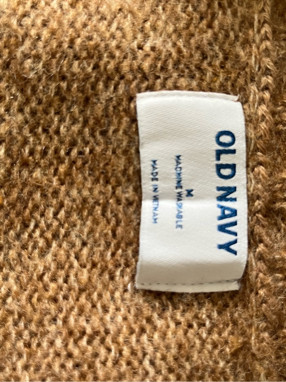 NWT Old Navy Brown Wool Blend Horse Graphic Cardigan Size Medium - Picture 8 of 11
